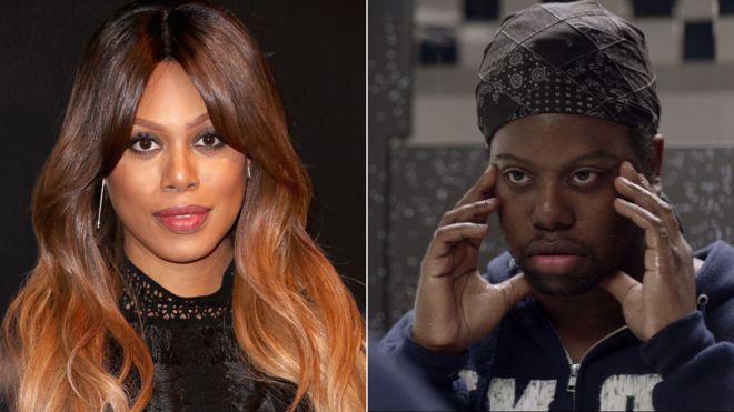 Laverne Cox and M Lamar