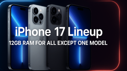 iPhone 17 Lineup 12GB RAM for All Except One Model 2025