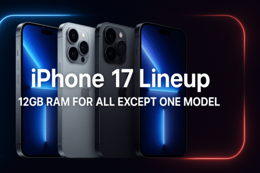 iPhone 17 Lineup 12GB RAM for All Except One Model 2025