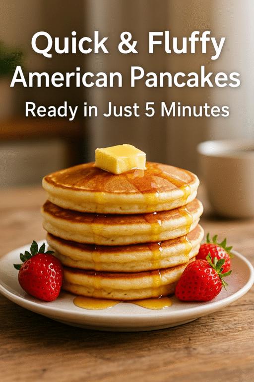 Quick & Fluffy American Pancakes Recipe – Ready in Just 5 Minutes