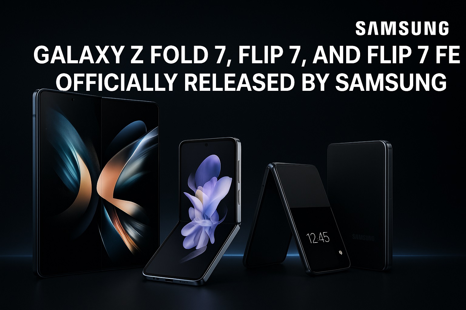 Galaxy Z Fold 7, Flip 7, and Flip 7 FE Officially Released by Samsung